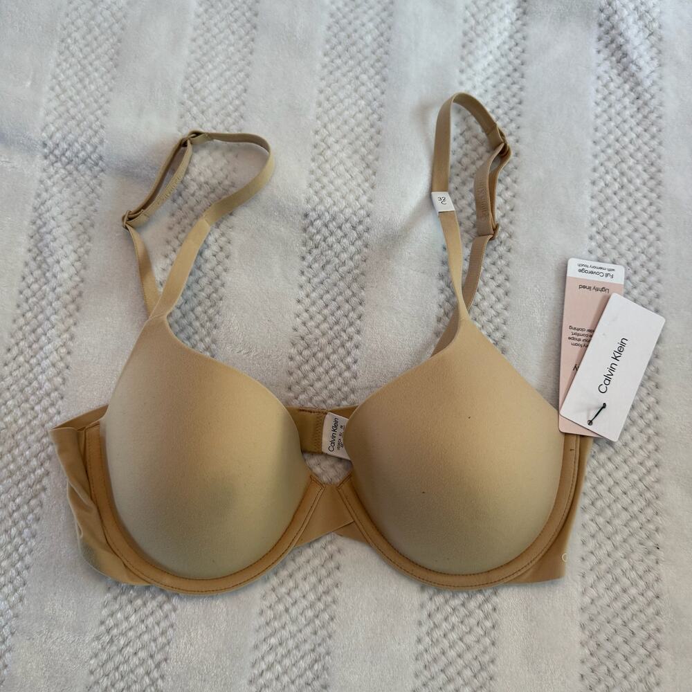 nwt new calvin klein nude bra 32C